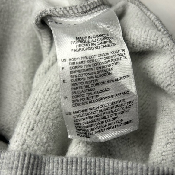 Reebok Heather Gray Zip-Up Hoodie w/ Front Pockets - S/P - Picture 8 of 11